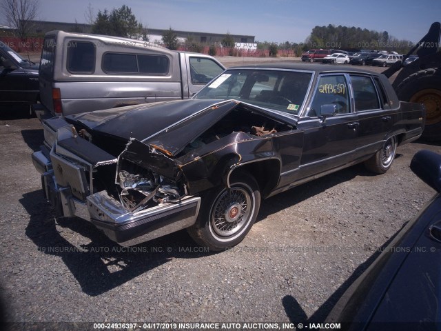 1G6DW5478LR726325 - 1990 CADILLAC BROUGHAM BLACK photo 2