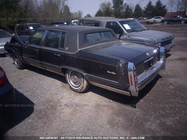 1G6DW5478LR726325 - 1990 CADILLAC BROUGHAM BLACK photo 3