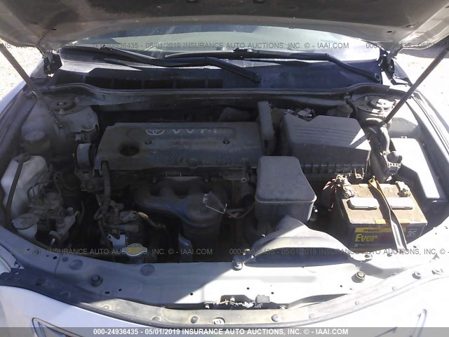4T1BE46K67U082969 - 2007 TOYOTA CAMRY CE/LE/XLE/SE SILVER photo 10