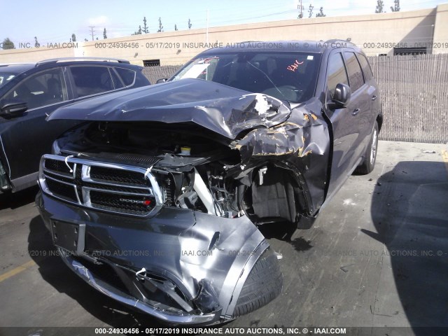 1C4RDHAG3HC732770 - 2017 DODGE DURANGO SXT GRAY photo 2