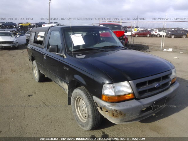 1FTYR10C1YTA66916 - 2000 FORD RANGER BLACK photo 1