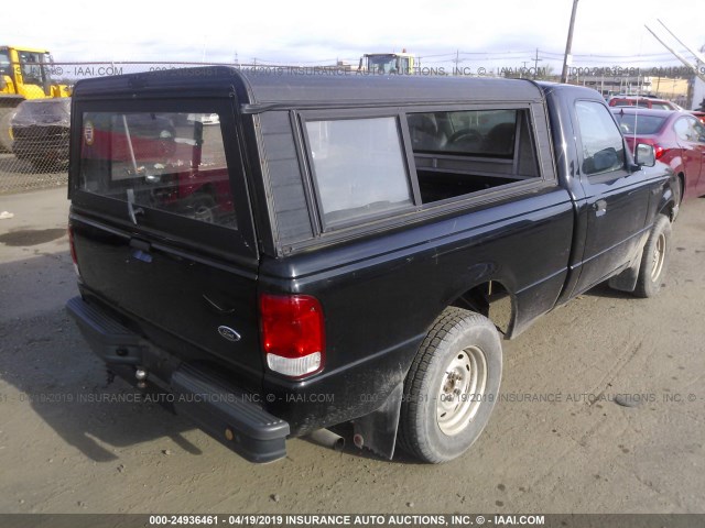 1FTYR10C1YTA66916 - 2000 FORD RANGER BLACK photo 4