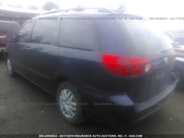 5TDZA23CX6S569921 - 2006 TOYOTA SIENNA CE/LE BLUE photo 3