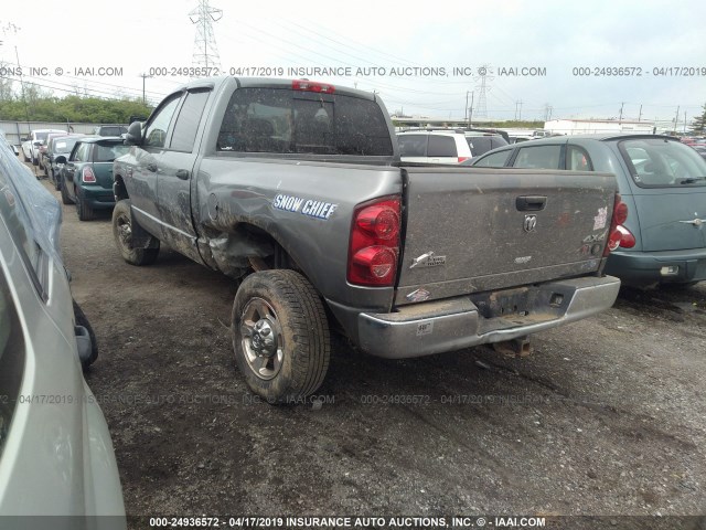 3D7KS28T99G503215 - 2009 DODGE RAM 2500 GRAY photo 3