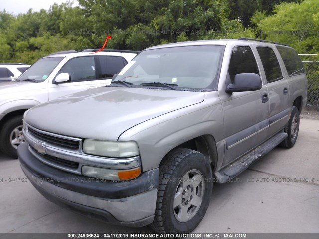 3GNEC16Z43G121520 - 2003 CHEVROLET SUBURBAN C1500 GRAY photo 2