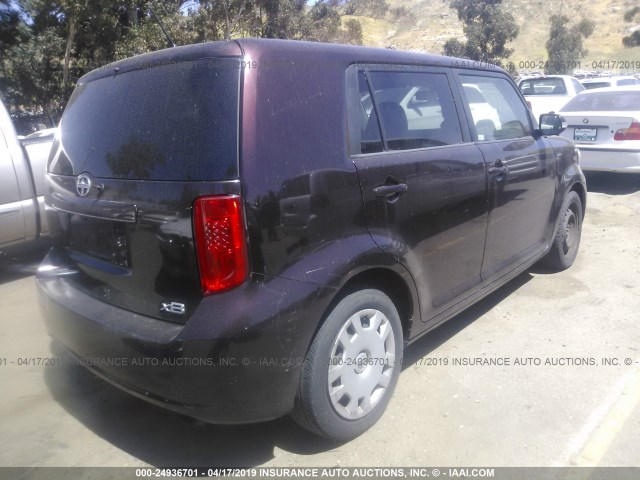 JTLKE50E081046599 - 2008 TOYOTA SCION XB 紫色 照片 4