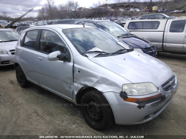 KL1TD666X7B767778 - 2007 CHEVROLET AVEO LS SILVER photo 1