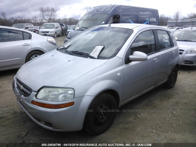 KL1TD666X7B767778 - 2007 CHEVROLET AVEO LS SILVER photo 2