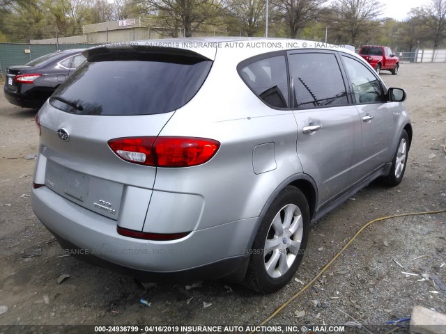 4S4WX85C964430159 - 2006 SUBARU B9 TRIBECA 3.0 H6/3.0 H6 LIMITED SILVER photo 4