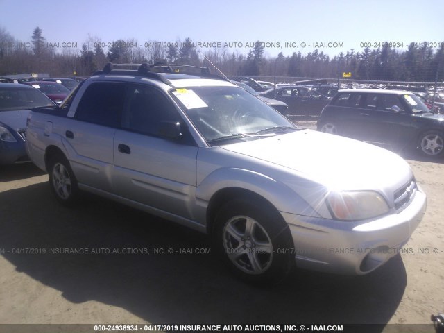 4S4BT62C467103413 - 2006 SUBARU BAJA SPORT SILVER photo 1