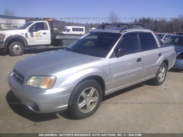 4S4BT62C467103413 - 2006 SUBARU BAJA SPORT SILVER photo 2