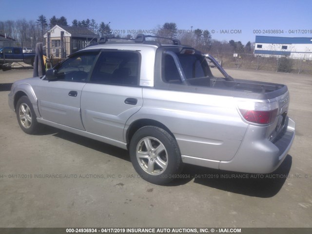 4S4BT62C467103413 - 2006 SUBARU BAJA SPORT SILVER photo 3