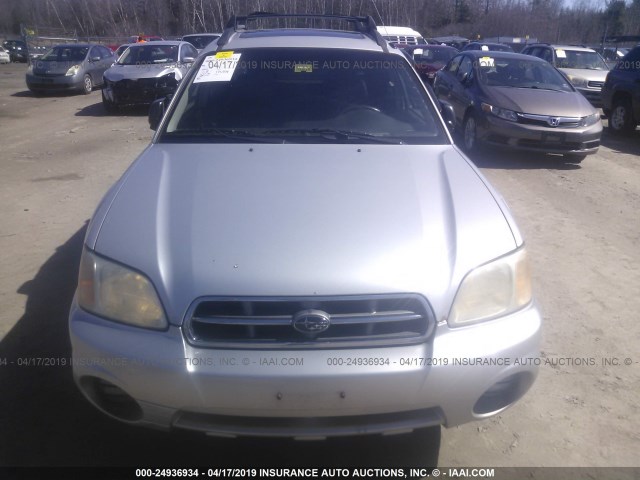 4S4BT62C467103413 - 2006 SUBARU BAJA SPORT SILVER photo 6