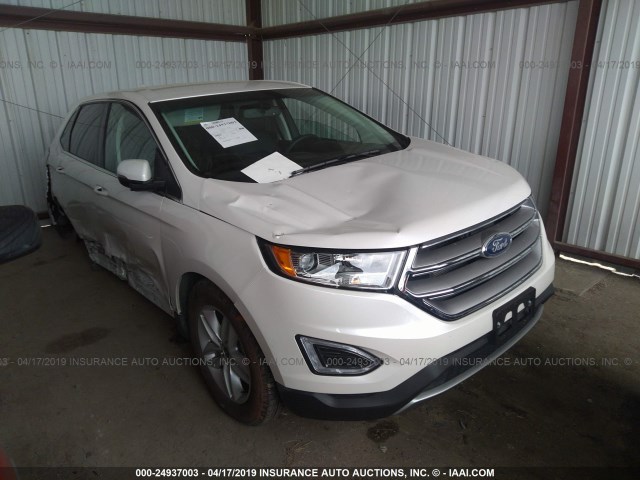 2FMPK4J88GBB31265 - 2016 FORD EDGE SEL WHITE photo 1