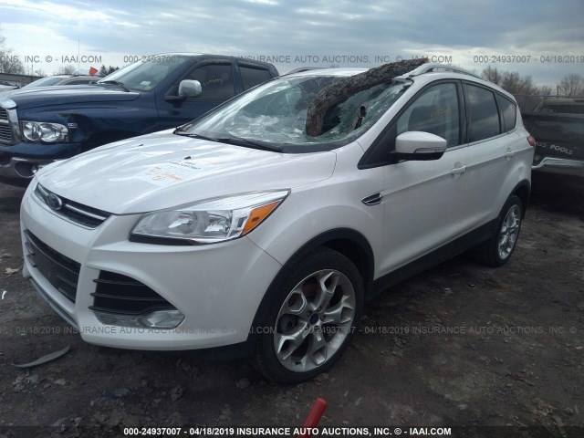 1FMCU9J95GUB33323 - 2016 FORD ESCAPE TITANIUM WHITE photo 2