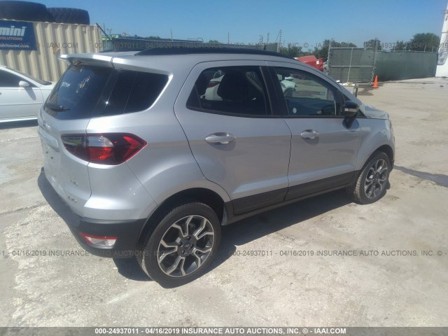 MAJ6S3JL5KC260173 - 2019 FORD ECOSPORT SES SILVER photo 4