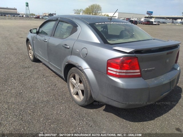 1B3LC56RX8N628848 - 2008 DODGE AVENGER SXT BLUE photo 3