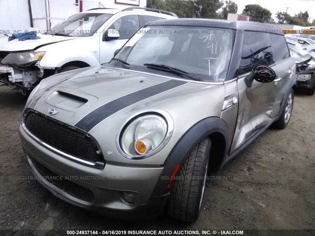 WMWMM33508TP88669 - 2008 MINI COOPER S CLUBMAN GRAY photo 2