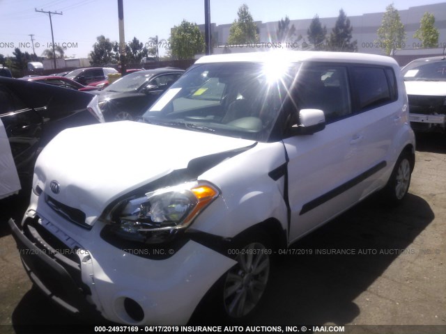 KNDJT2A6XD7755339 - 2013 KIA SOUL +/!/SPORT WHITE photo 2