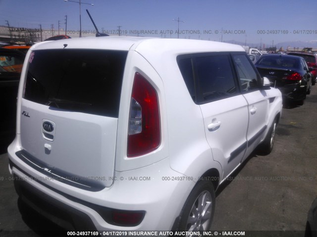 KNDJT2A6XD7755339 - 2013 KIA SOUL +/!/SPORT WHITE photo 4