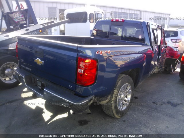 1GCVKREC8FZ396612 - 2015 CHEVROLET SILVERADO K1500 LT BLUE photo 4