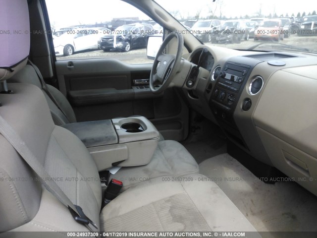 1FTPX12536NA61458 - 2006 FORD F150 Dark Brown photo 5