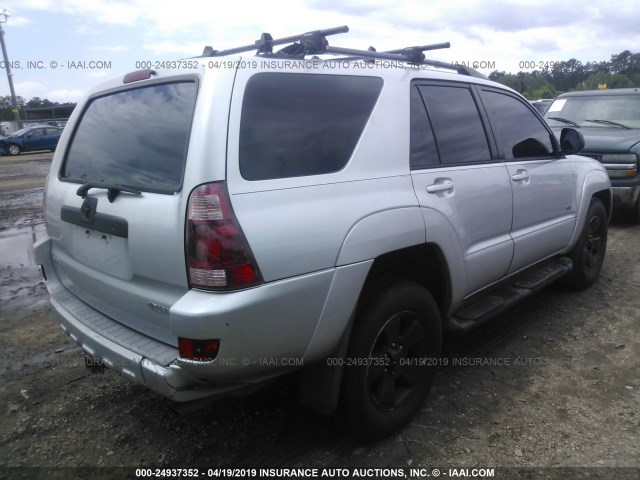 JTEZU14R330011200 - 2003 TOYOTA 4RUNNER SR5/SPORT SILVER photo 4