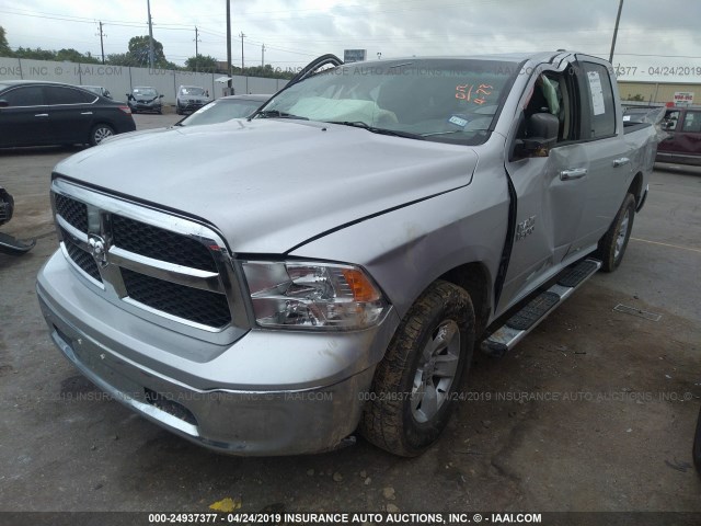 1C6RR6GG6DS593965 - 2013 RAM 1500 SLT SILVER photo 2