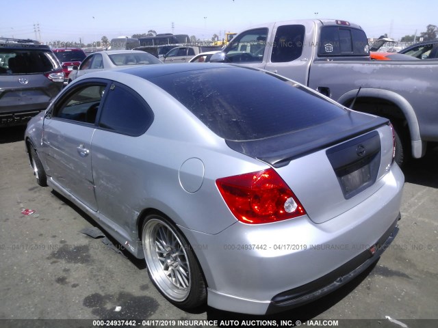 JTKDE177660089716 - 2006 TOYOTA SCION TC SILVER photo 3