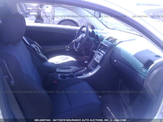 JTKDE177660089716 - 2006 TOYOTA SCION TC SILVER photo 5