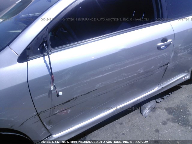 JTKDE177660089716 - 2006 TOYOTA SCION TC SILVER photo 6