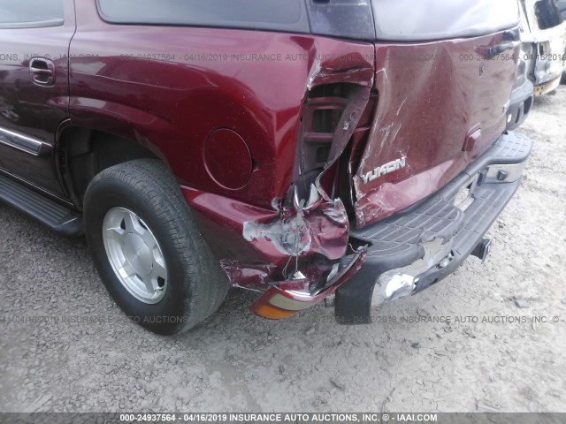 1GKEC13Z63R279536 - 2003 GMC YUKON BURGUNDY photo 6