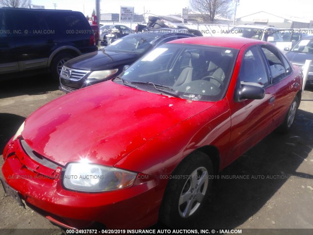 1G1JF52F047200366 - 2004 CHEVROLET CAVALIER LS RED photo 2