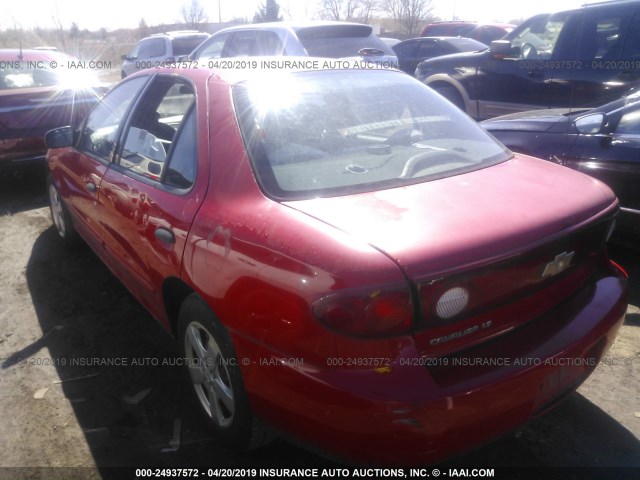 1G1JF52F047200366 - 2004 CHEVROLET CAVALIER LS RED photo 3