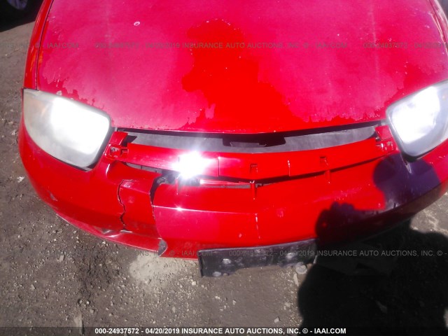 1G1JF52F047200366 - 2004 CHEVROLET CAVALIER LS RED photo 6