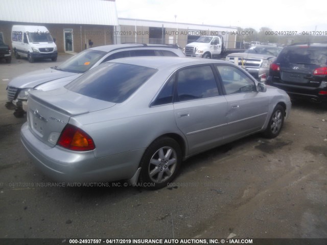 4T1BF28B01U160085 - 2001 TOYOTA AVALON XL/XLS SILVER photo 4