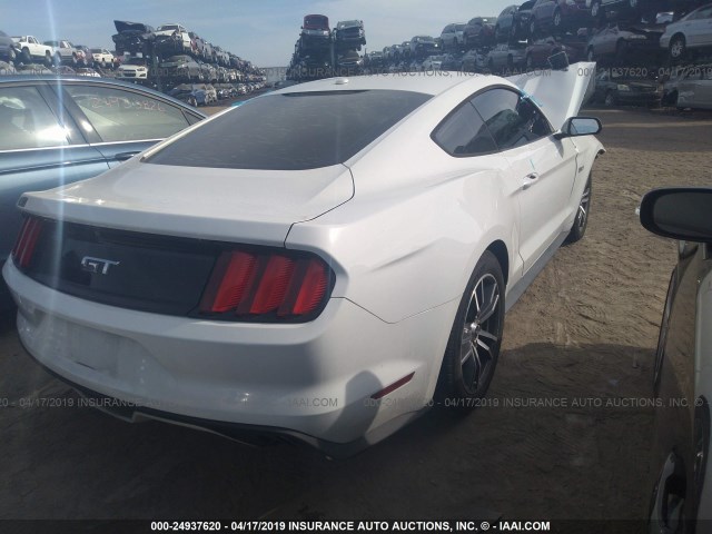 1FA6P8CF4F5317088 - 2015 FORD MUSTANG GT WHITE photo 4