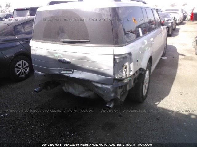 2FMGK5B86DBD03177 - 2013 FORD FLEX SE SILVER photo 6