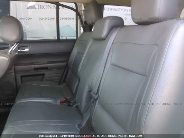 2FMGK5B86DBD03177 - 2013 FORD FLEX SE SILVER photo 8