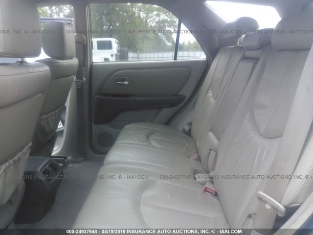 JTJGF10U910113398 - 2001 LEXUS RX 300 GOLD photo 8