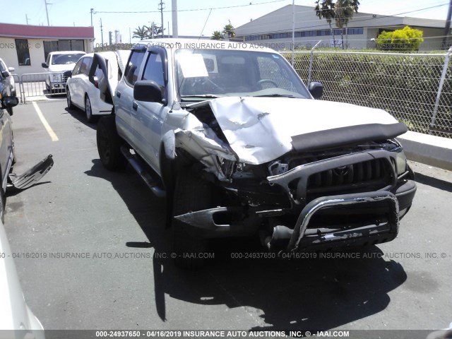 5TEGN92N43Z291118 - 2003 TOYOTA TACOMA DOUBLE CAB PRERUNNER SILVER photo 1