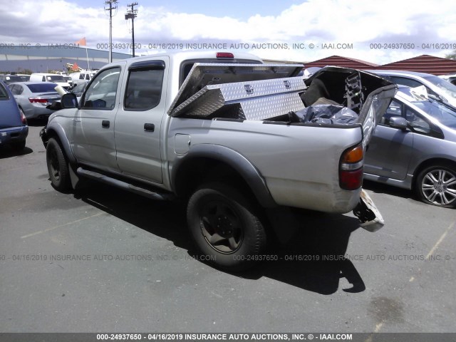 5TEGN92N43Z291118 - 2003 TOYOTA TACOMA DOUBLE CAB PRERUNNER SILVER photo 3