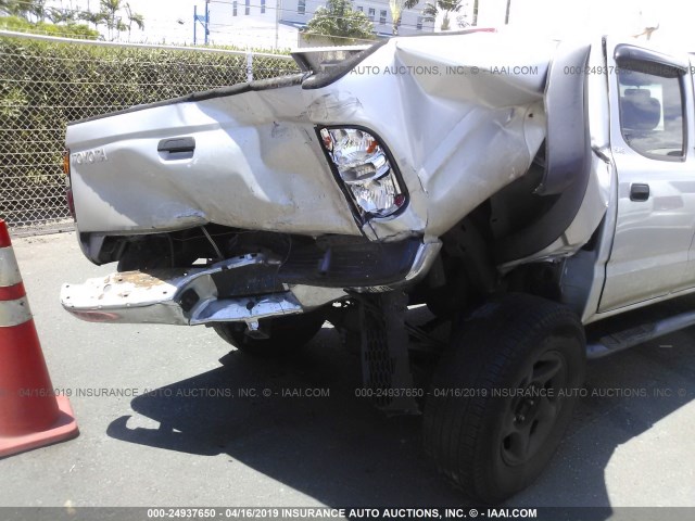 5TEGN92N43Z291118 - 2003 TOYOTA TACOMA DOUBLE CAB PRERUNNER SILVER photo 6