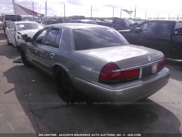 2MEFM74W7YX642426 - 2000 MERCURY GRAND MARQUIS GS BEIGE photo 3