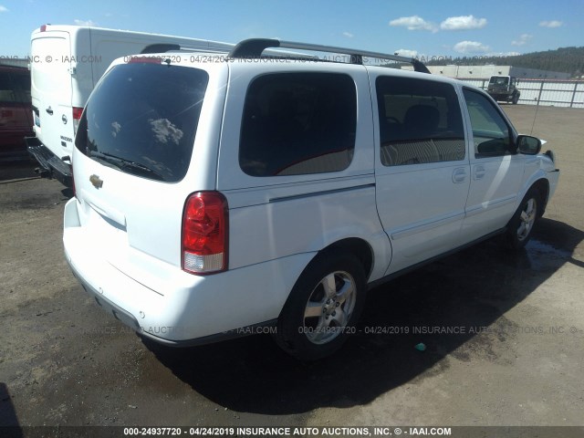 1GNDV33177D210534 - 2007 CHEVROLET UPLANDER LT WHITE photo 4