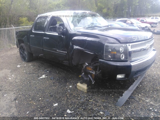 2GCEC13J471584277 - 2007 CHEVROLET SILVERADO C1500 CREW CAB BLACK photo 1