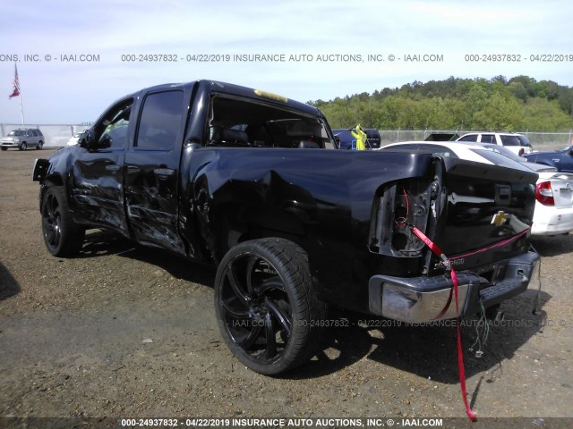 2GCEC13J471584277 - 2007 CHEVROLET SILVERADO C1500 CREW CAB BLACK photo 3