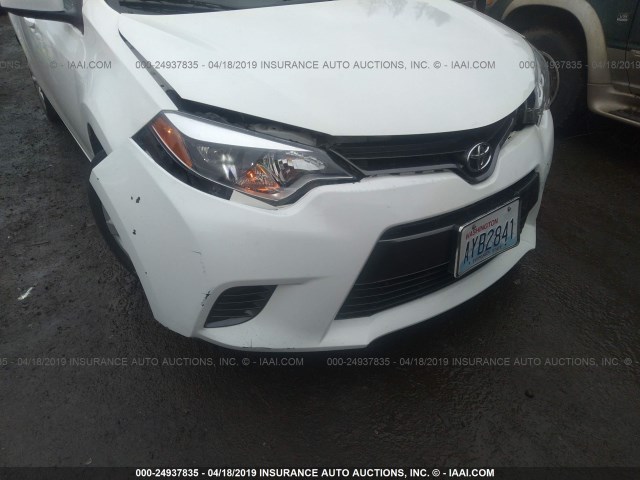 5YFBURHE6FP248866 - 2015 TOYOTA COROLLA L/LE/LE PLS/PRM/S/S PLS WHITE photo 6