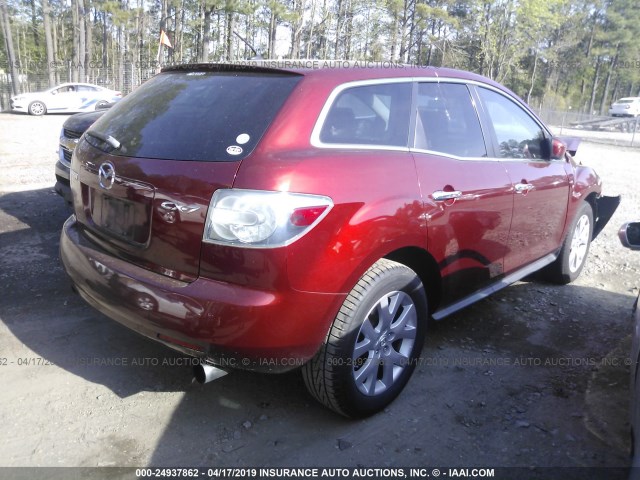 JM3ER293170119648 - 2007 MAZDA CX-7 MAROON photo 4