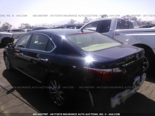 JTHGL5EF2A5039837 - 2010 LEXUS LS 460L Dark Blue photo 3